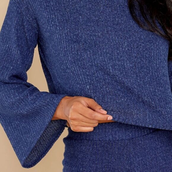 Ribbed Fleece Comfy Casual Cropped Top‎ - Picture 6 of 10